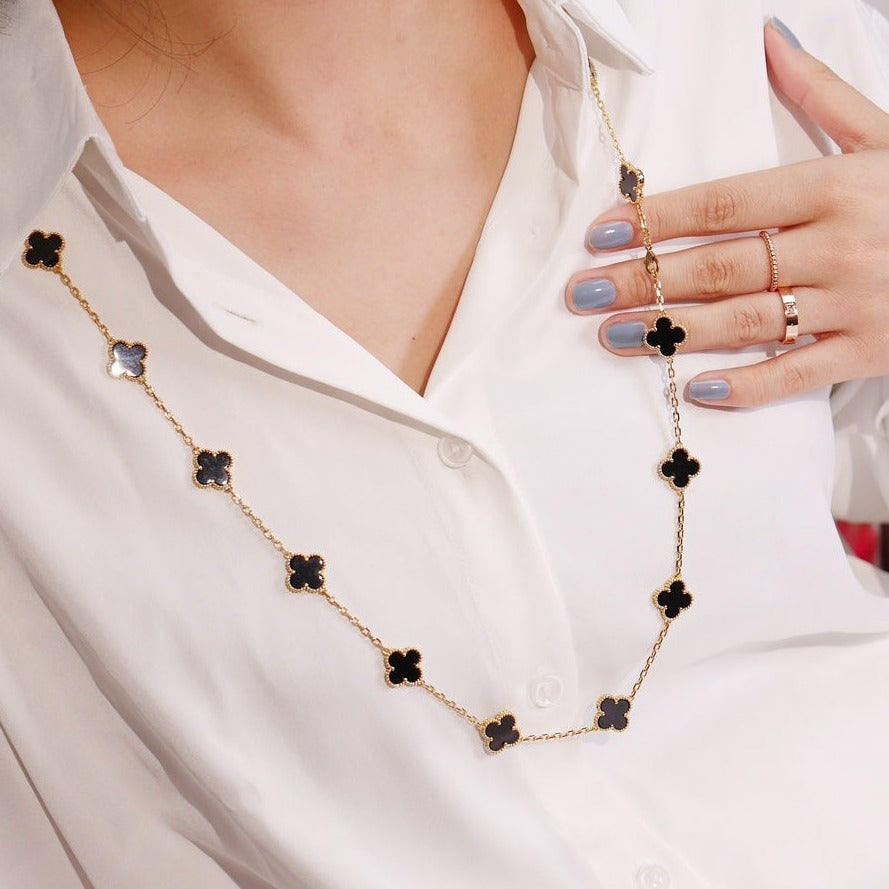 [Love Lucky]CLOVER 20 MOTIFS ONYX ROSE GOLD