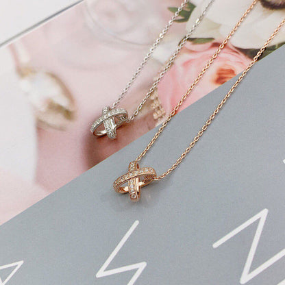 [Love Lucky]JEUX DE DIAMOND NECKLACE
