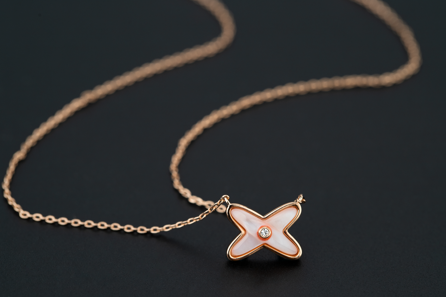 [Love Lucky]JEUX DE NECKLACE 1 DIAMOND