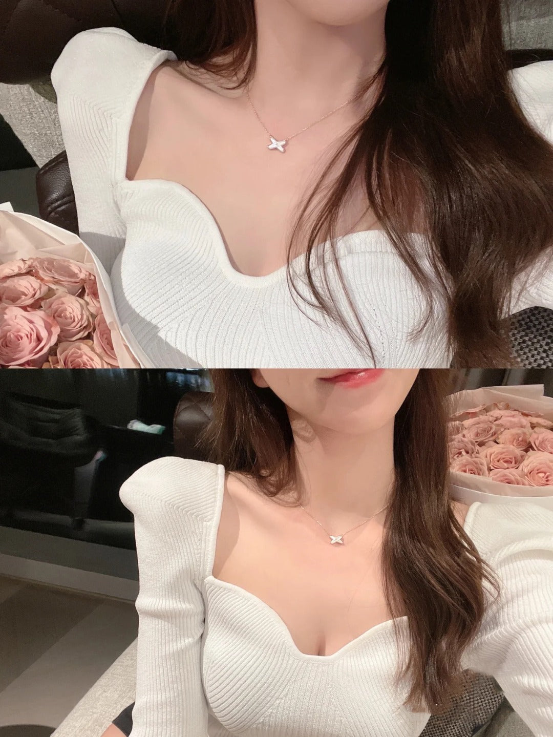 [Love Lucky]JEUX DE NECKLACE 1 DIAMOND