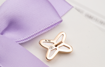 [Love Lucky]JEUX DE WHITE MOP PINK GOLD DIAMOND EARRINGS