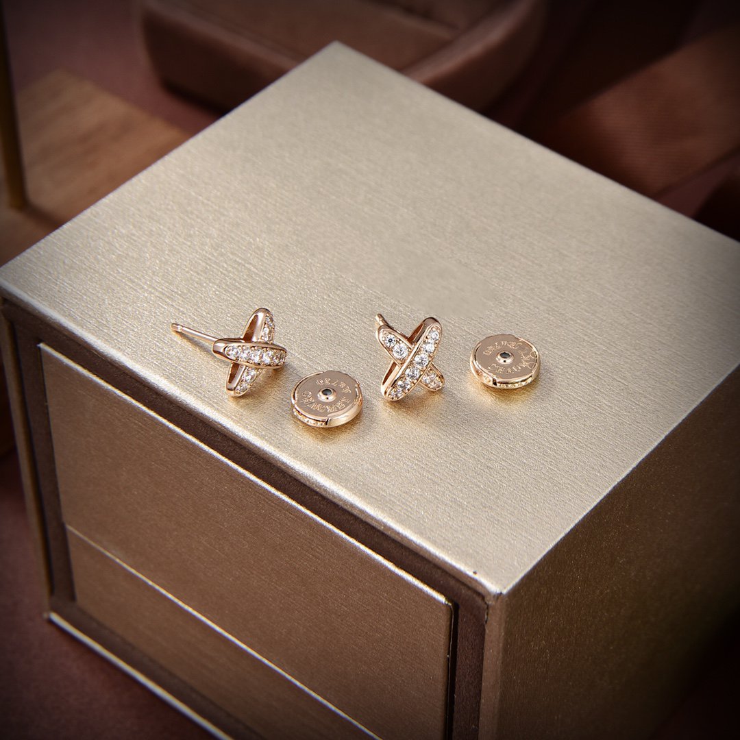 [Love Lucky]JEUX DE GOLD DIAMOND EARRINGS