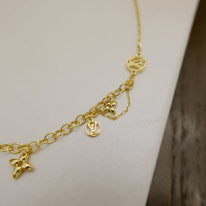 [Love Lucky]BLOOMING SUPPLE NECKLACE BRASS