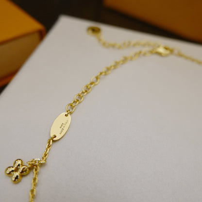 [Love Lucky]BLOOMING SUPPLE NECKLACE BRASS