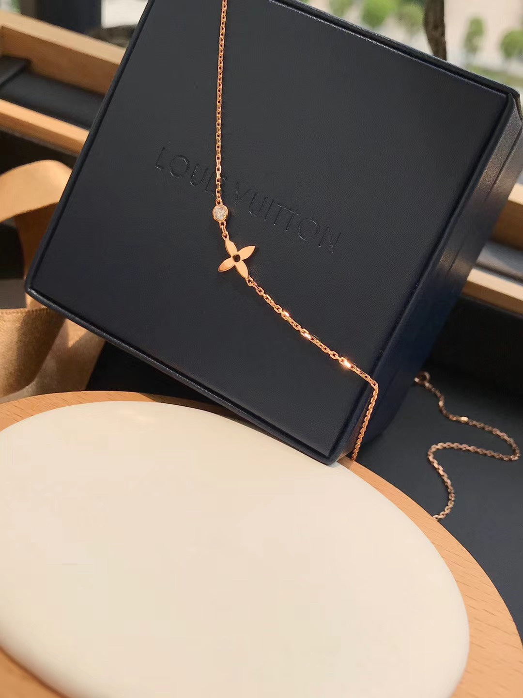 [Love Lucky]BLOSSOM PENDANT PINK GOLD AND DIAMOND