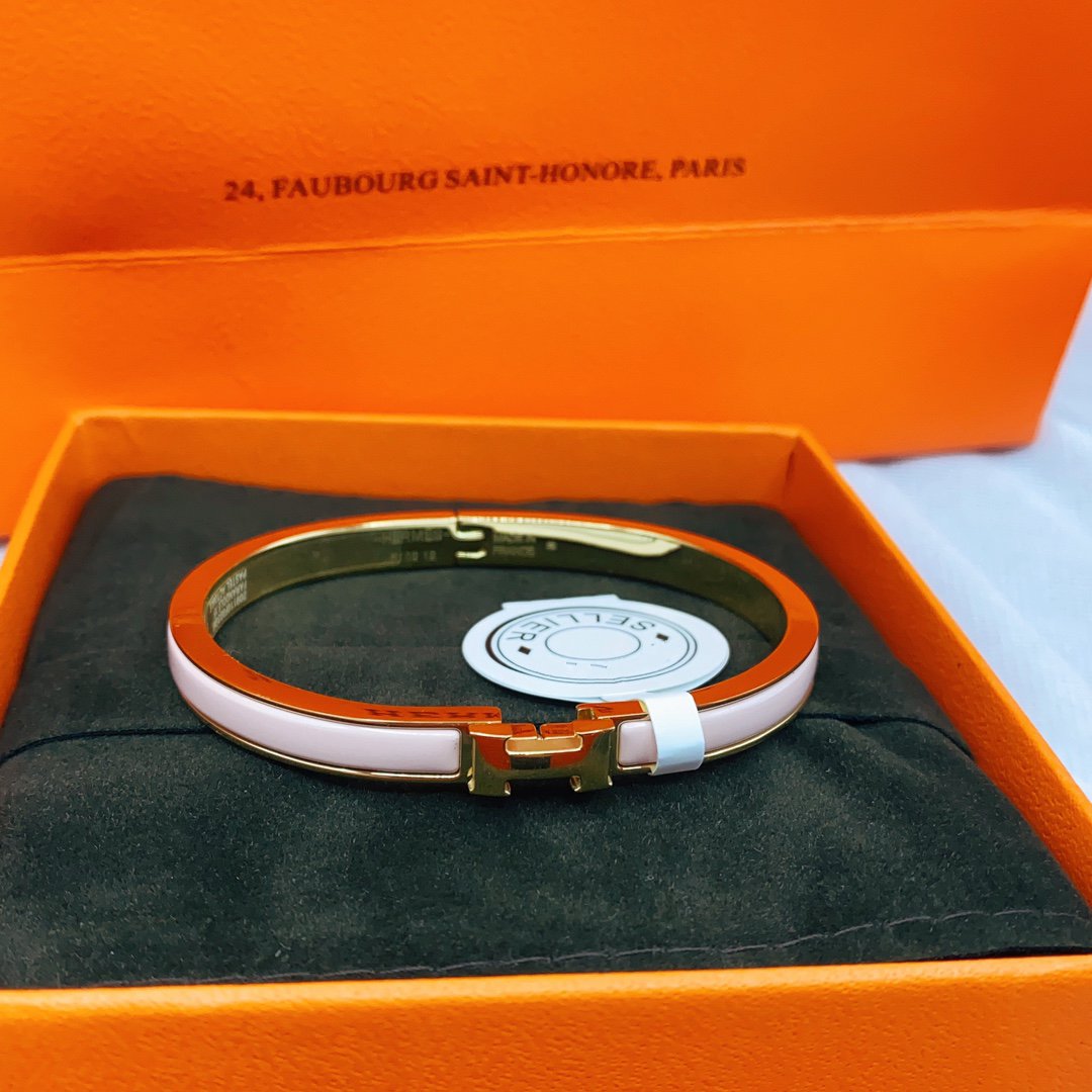 [Love Lucky]CLASSIC HM CLIC  PINK 8MM ENAMEL BRACELET