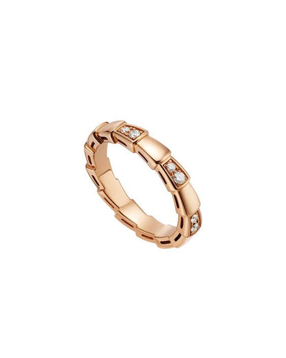 [Love Lucky]SERPENTI RING PINK GOLD  3MM