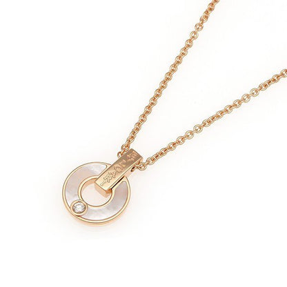 [Love Lucky]GARI NECKLACE PINK GOLD MOP