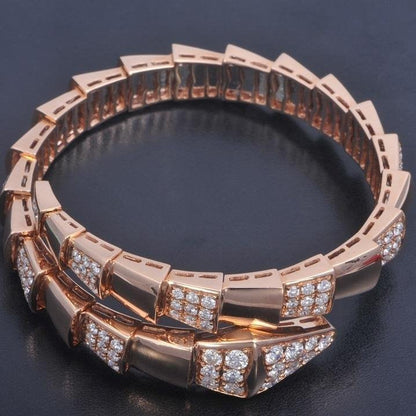 [Love Lucky]SERPENTI WIDE BRACELET PINK GOLD DIAMOND