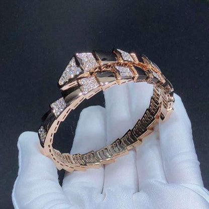 [Love Lucky]SERPENTI WIDE BRACELET PINK GOLD DIAMOND