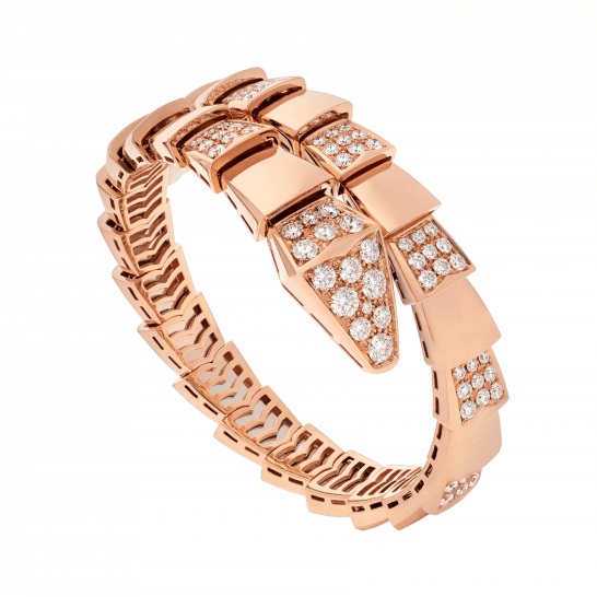 [Love Lucky]SERPENTI WIDE BRACELET PINK GOLD DIAMOND