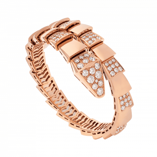 [Love Lucky]SERPENTI WIDE BRACELET PINK GOLD DIAMOND