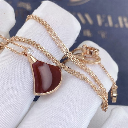 [Love Lucky]DREAM NECKLACE CARNELIAN 1 DIAMOND