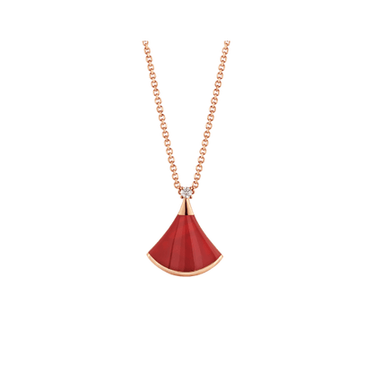 [Love Lucky]DREAM NECKLACE CARNELIAN 1 DIAMOND