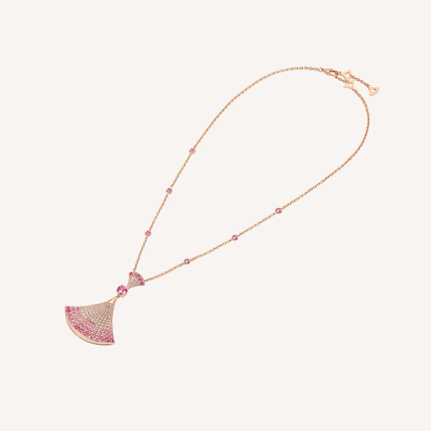 [Love Lucky]DREAM NECKLACK DIAMOND PINK GOLD