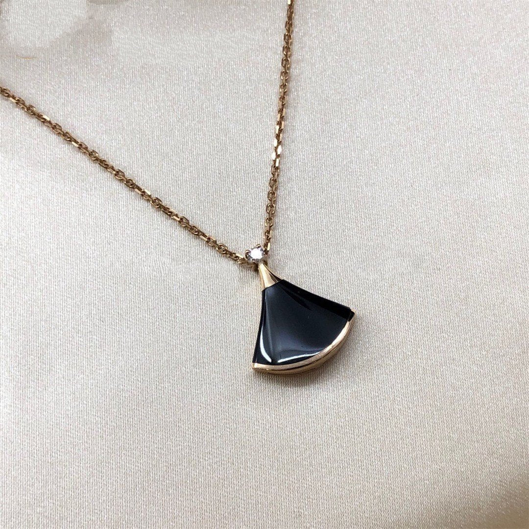 [Love Lucky]DREAM NECKLACE ONYX 1 DIAMOND