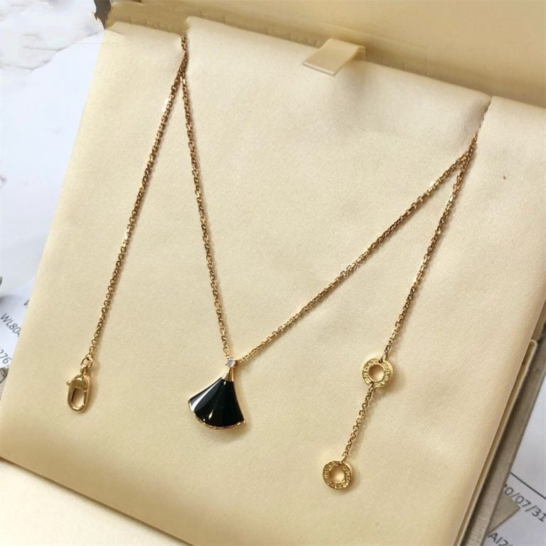 [Love Lucky]DREAM NECKLACE ONYX 1 DIAMOND