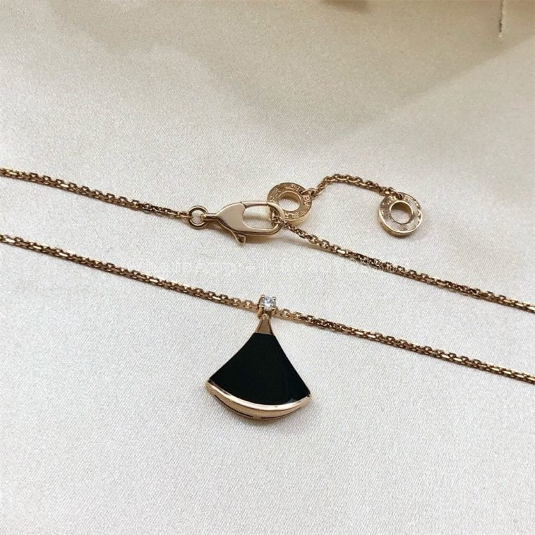 [Love Lucky]DREAM NECKLACE ONYX 1 DIAMOND