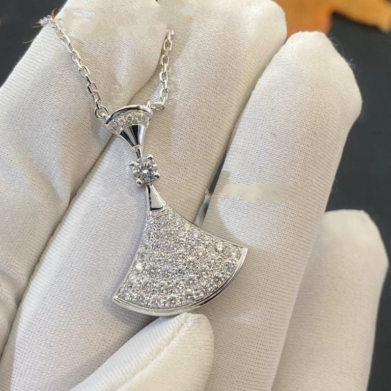 [Love Lucky]DREAM NECKLACE SILVER FULL DIAMOND