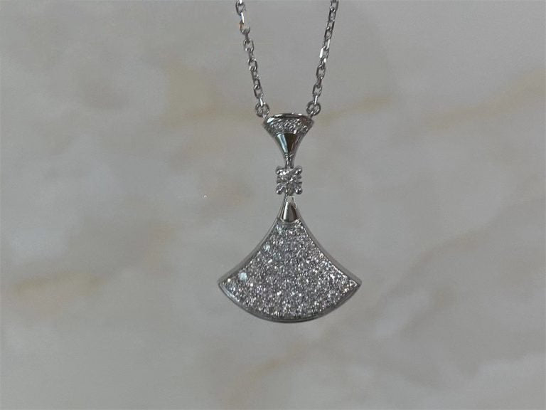 [Love Lucky]DREAM NECKLACE SILVER FULL DIAMOND