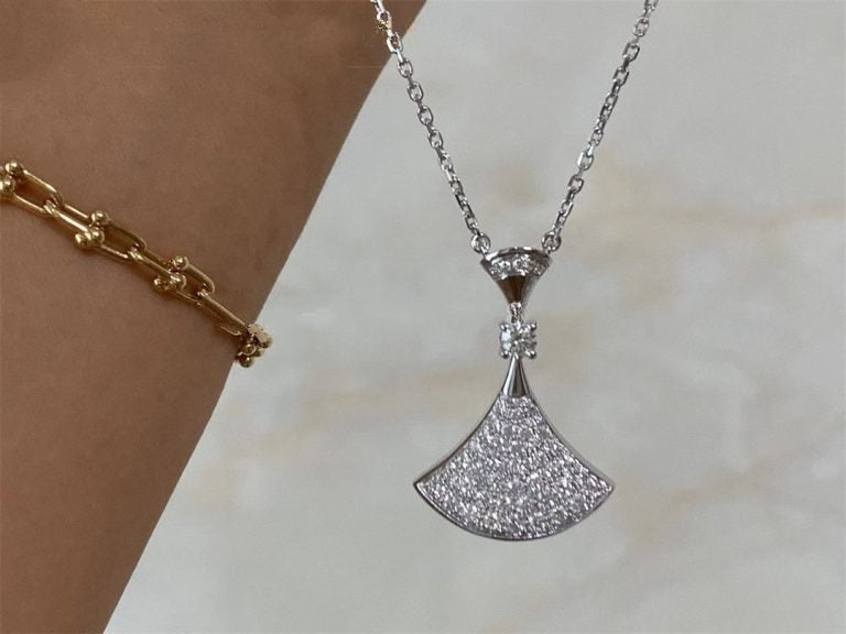 [Love Lucky]DREAM NECKLACE SILVER FULL DIAMOND