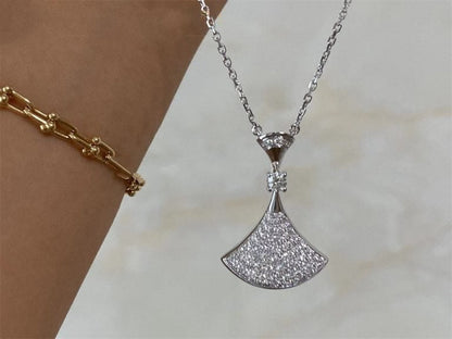 [Love Lucky]DREAM NECKLACE SILVER FULL DIAMOND