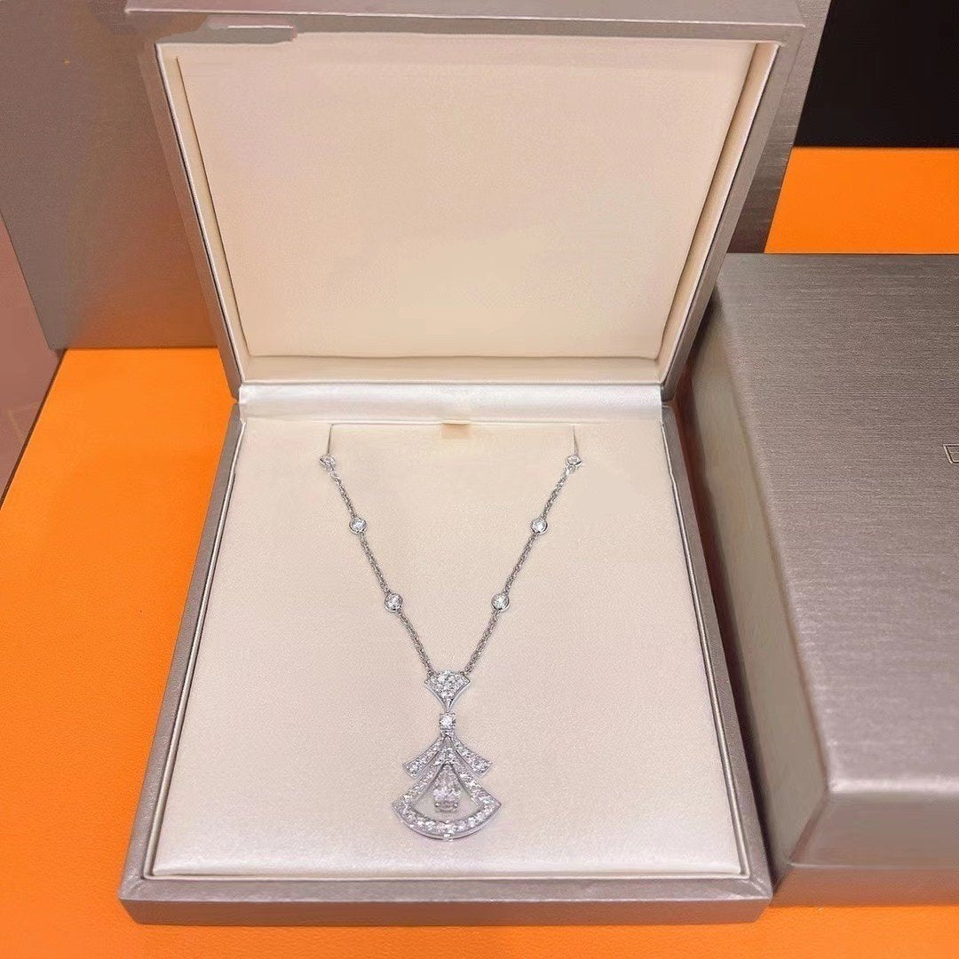 [Love Lucky]DREAM NECKLACE WHITE DIAMOND SILVER