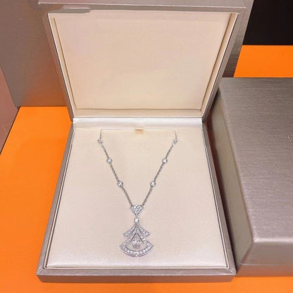 [Love Lucky]DREAM NECKLACE WHITE DIAMOND SILVER