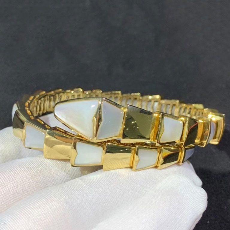 [Love Lucky]SERPENTI BRACELET MOP GOLD