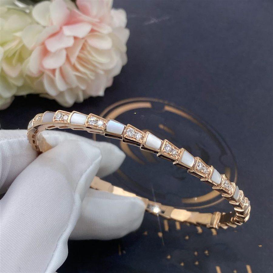 [Love Lucky]SERPENTI BRACELET PINK GOLD MOP DIAMOND
