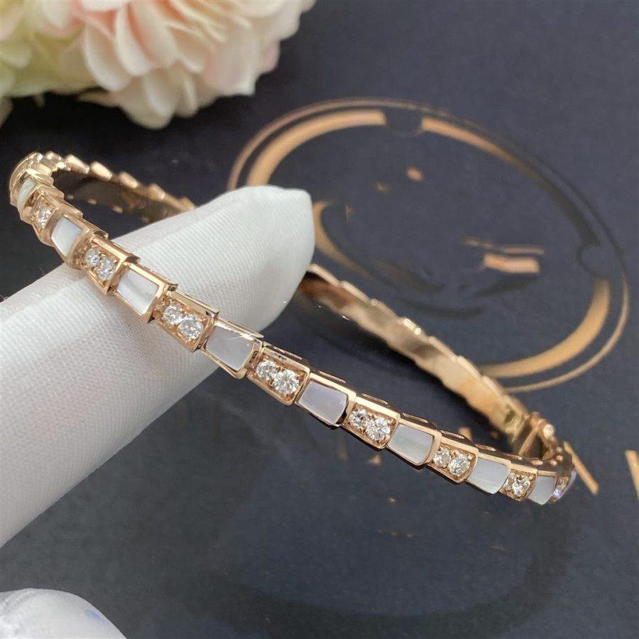 [Love Lucky]SERPENTI BRACELET PINK GOLD MOP DIAMOND