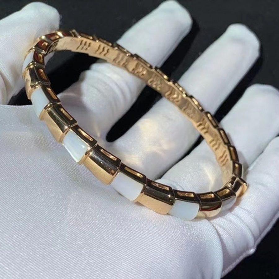 [Love Lucky]SERPENTI BRACELET PINK GOLD MOP