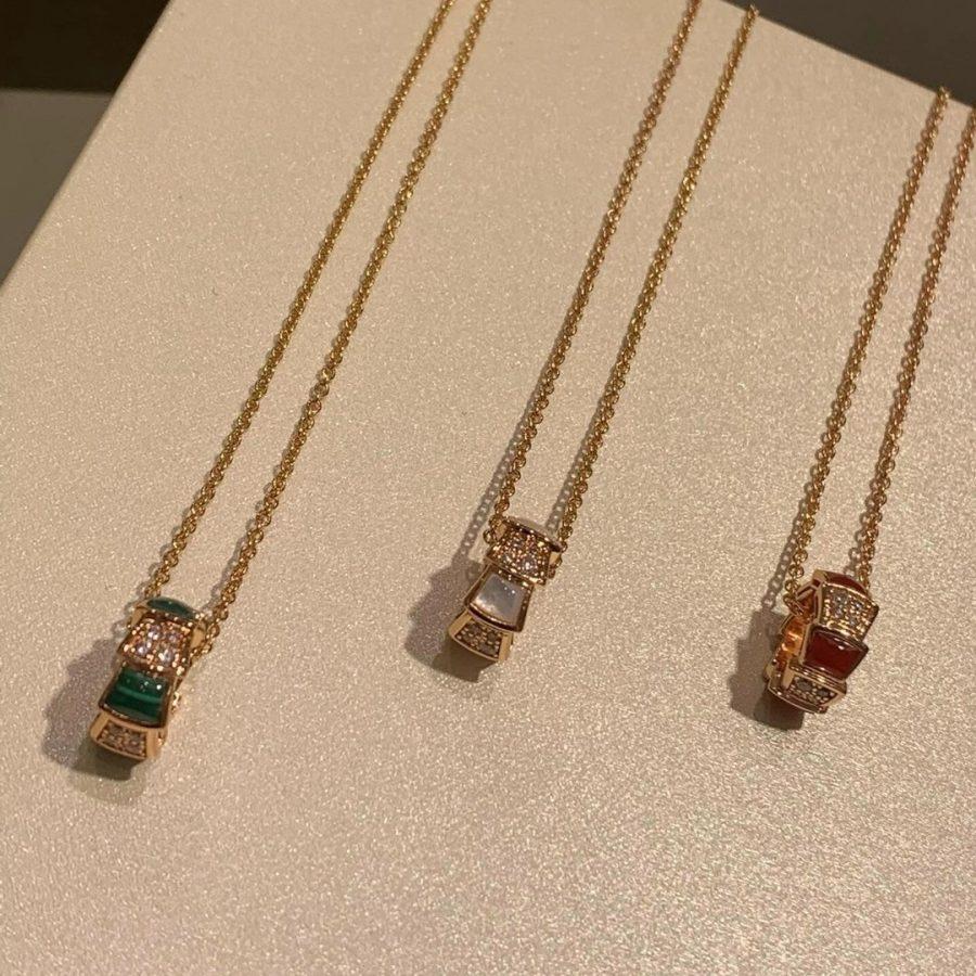 [Love Lucky]SERPENTI PEDANT DIAMOND NECKLACE