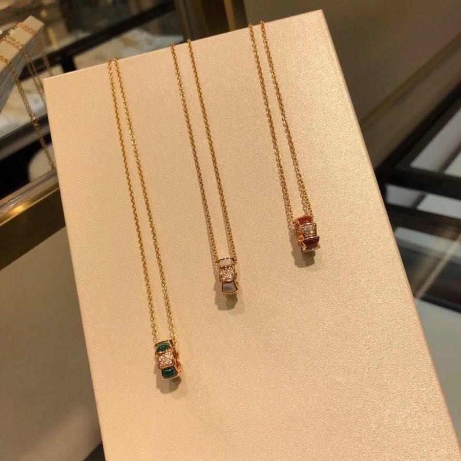 [Love Lucky]SERPENTI PEDANT DIAMOND NECKLACE