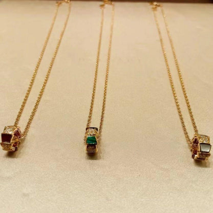 [Love Lucky]SERPENTI PEDANT DIAMOND NECKLACE