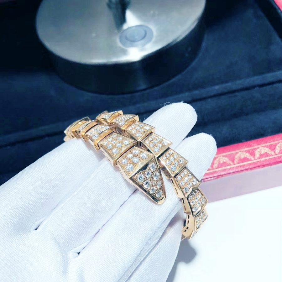 [Love Lucky]SERPENTI BRACELET 8MM PINK GOLD DIAMOND