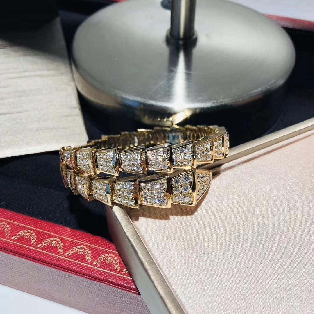 [Love Lucky]SERPENTI BRACELET 8MM GOLD DIAMOND