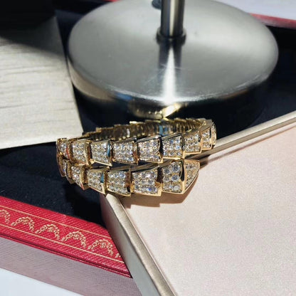 [Love Lucky]SERPENTI BRACELET 8MM GOLD DIAMOND