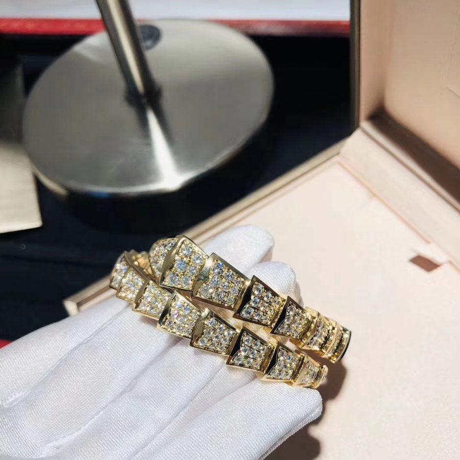 [Love Lucky]SERPENTI BRACELET 8MM GOLD DIAMOND