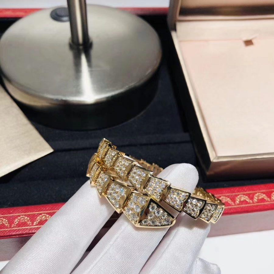 [Love Lucky]SERPENTI BRACELET 8MM GOLD DIAMOND