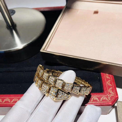 [Love Lucky]SERPENTI BRACELET 8MM GOLD DIAMOND