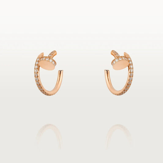 [Love Lucky]JUSTE EARRINGS 12.75MM PINK GOLD DIAMOND