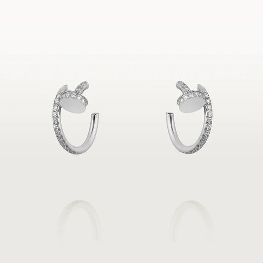 [Love Lucky]JUSTE EARRINGS 12.75MM SILVER DIAMOND
