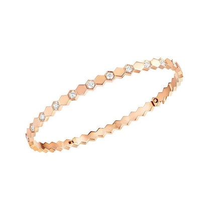 [Love Lucky]BEE LOVE PINK GOLD DIAMOND BRACELET
