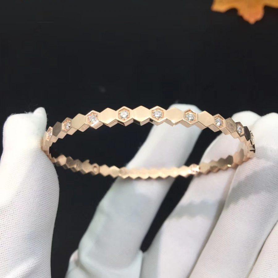 [Love Lucky]BEE LOVE PINK GOLD DIAMOND BRACELET