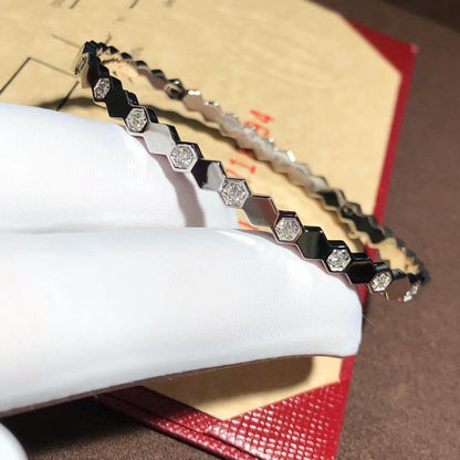 [Love Lucky]BEE LOVE SILVER DIAMOND BRACELET