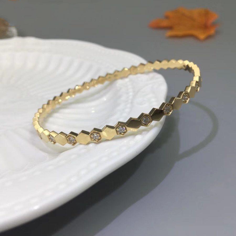 [Love Lucky]BEE LOVE GOLD DIAMOND BRACELET