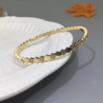 [Love Lucky]BEE LOVE GOLD DIAMOND BRACELET