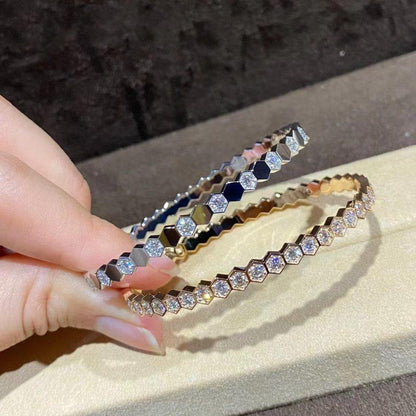 [Love Lucky]BEE LOVE GOLD BRACELET FULL DIAMOND