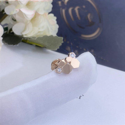 [Love Lucky]BEE LOVE PINK GOLD DIAMOND EARRINGS